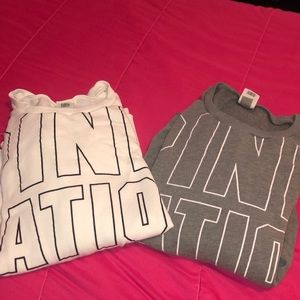 Set of 2 Pink Victoria’s Secret Sweatshirts
